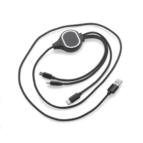 3 in 1 USB kabelis LUX