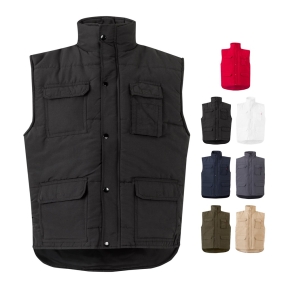 VL MEFITIS. Vairāku kabatu polsterēta veste (220 g/m²), no poliestera (100%)
