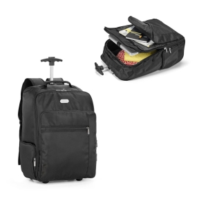 AVENIR. 17" klēpjdatora mugursoma ar ratiņiem no 1680D un 300D poliestera