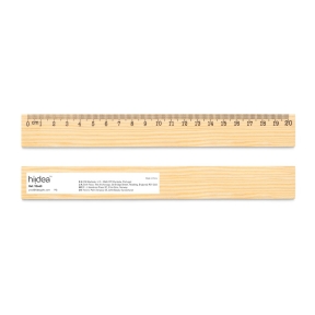 WESLEY 20. Priežu koka lineāls ar 20 cm skalu