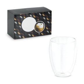 MACHIATO DUO. Set of 2 borosilicate glass cups