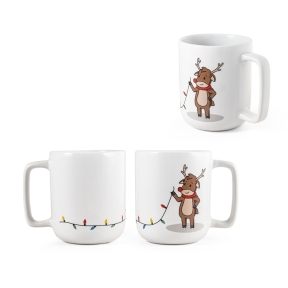 REINDEER. Krūzīte ar Ziemassvētku apdruku 330 ml