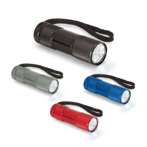 FLASHY. Alumīnija lukturītis ar 9 LED