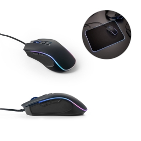 THORNE PELE RGB. Spēļu pele ar 1'5 m garu kabeli un ABS RGB LED apgaismojumu.