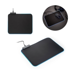 THORNE PELES PALIKTNIS RGB. Spēļu peles paklājiņš ar RGB LED apgaismojumu no poliestera