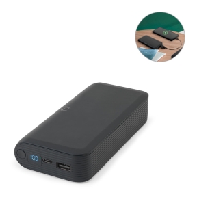 BECKER 20. 20 000 mAh enerģijas banka no pārstrādāta ABS (100% rABS) ar 15 W superātru bezvadu lādētāju