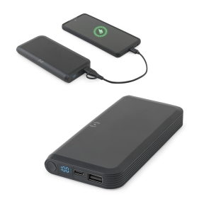 BECKER 10. 10 000 mAh enerģijas banka no pārstrādāta ABS (100% rABS) ar 15 W superātru bezvadu lādētāju