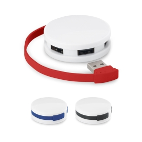 GARDNER. HUB ar kabeli un 4 USB-A pieslēgvietām no ABS