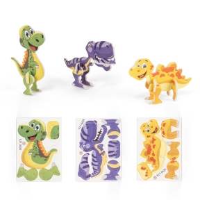 DINOSAURUS. 3D puzle no papīra ar dinozaura formu