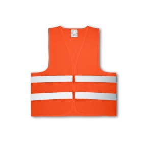 DZELTENAKMENS. 100% poliestera augstas redzamības veste