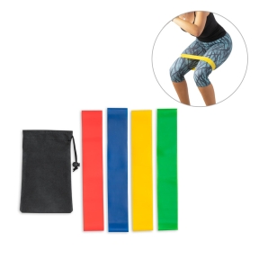 BURPEE. Elastīgo pretestības gumiju komplekts ar neaustu maisiņu.