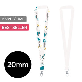 Pilnkrāsu kakla lenta 20 mm