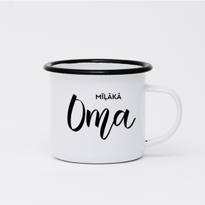 Metāla krūzīte "Mīļākā Oma"