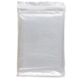 Foldable raincoat in polybag