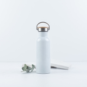 Ūdens pudele ar bambusa vāku - 500ml
