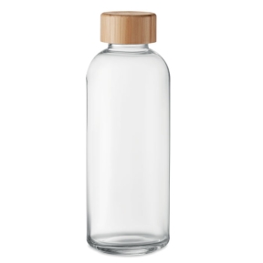 Stikla pudele 650ml bambusa vāks