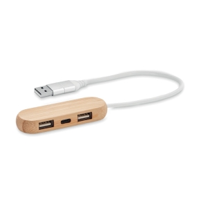 3 portu USB koncentrators ar dubulto ieeju