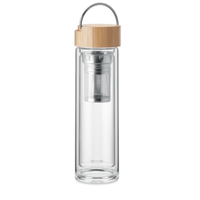 Dubultsienu stikla pudele 400ml
