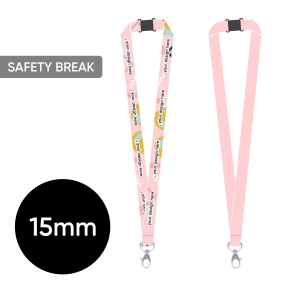 Pilnkrāsu kakla lenta SAFETY 15 mm