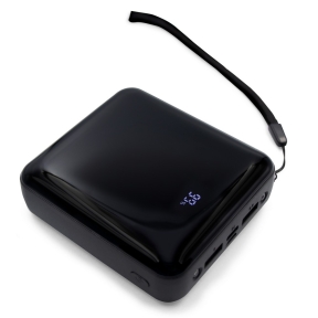 Power banka 10000 mAh, 3 uzlādes kabeļi komplektā | Tim