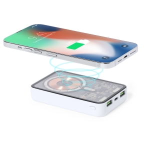 Magnētiskā bezvadu enerģijas banka 5000 mAh, bezvadu lādētājs 15 W
