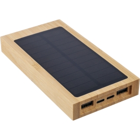 Power banka 10000 mAh ar saules lādētāju