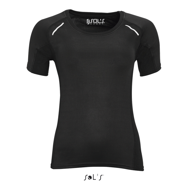 Sieviešu skriešanas T-krekls ar elastānu