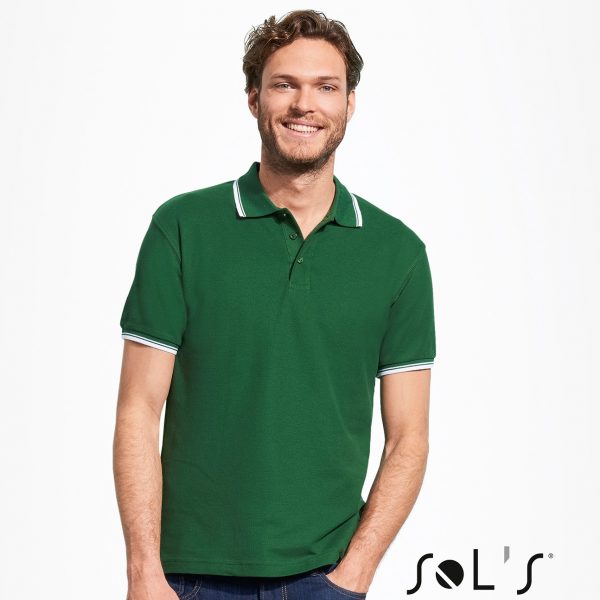 Polo krekls ar kontrastlīniju