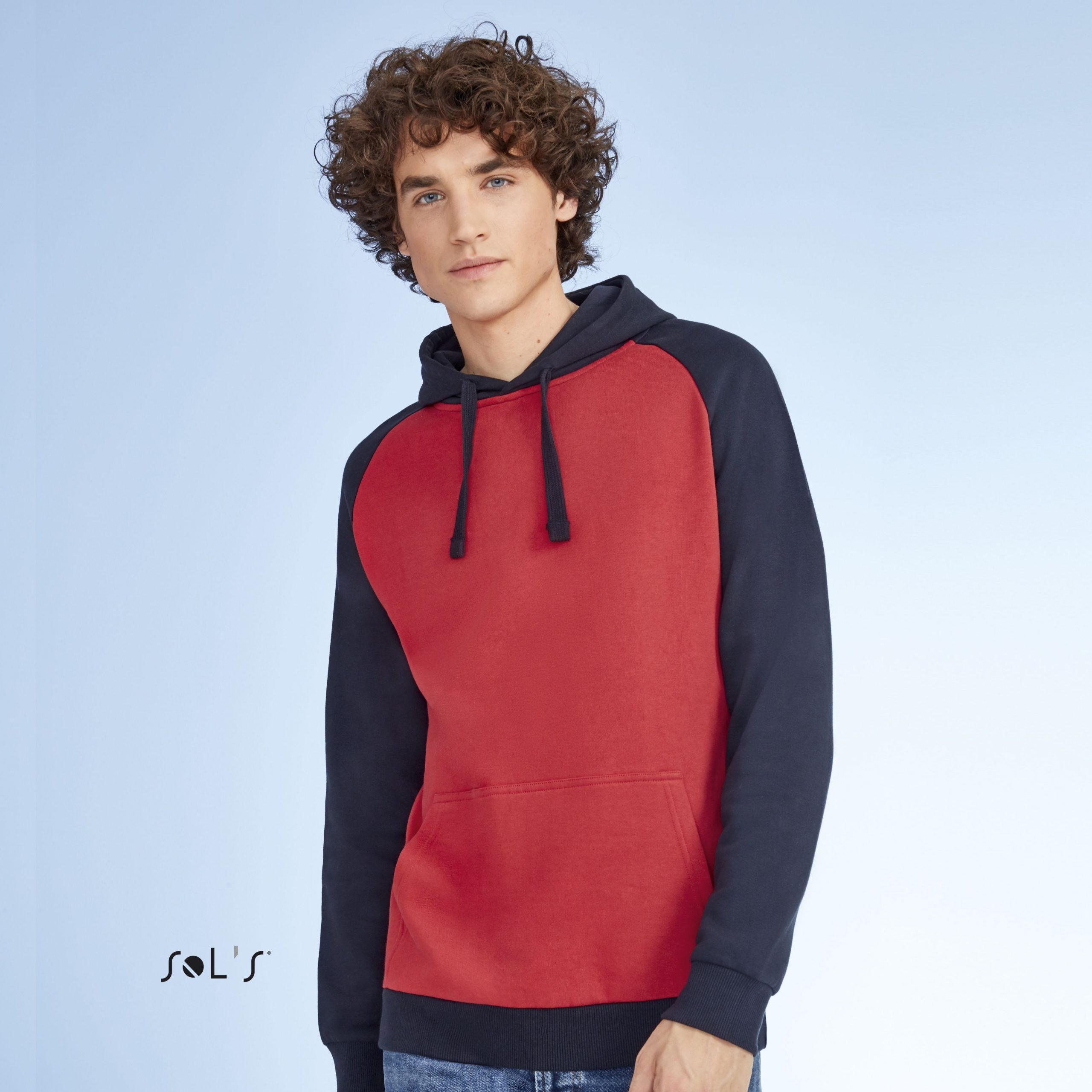 Divkrāsu unisex hūdijs SEATTLE • Ideju druka