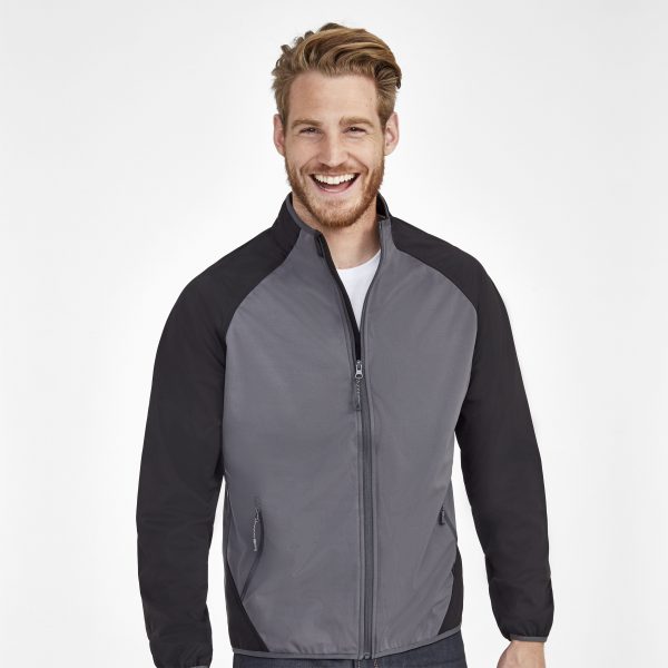 Vīriešu divkrāsu softshell jaka