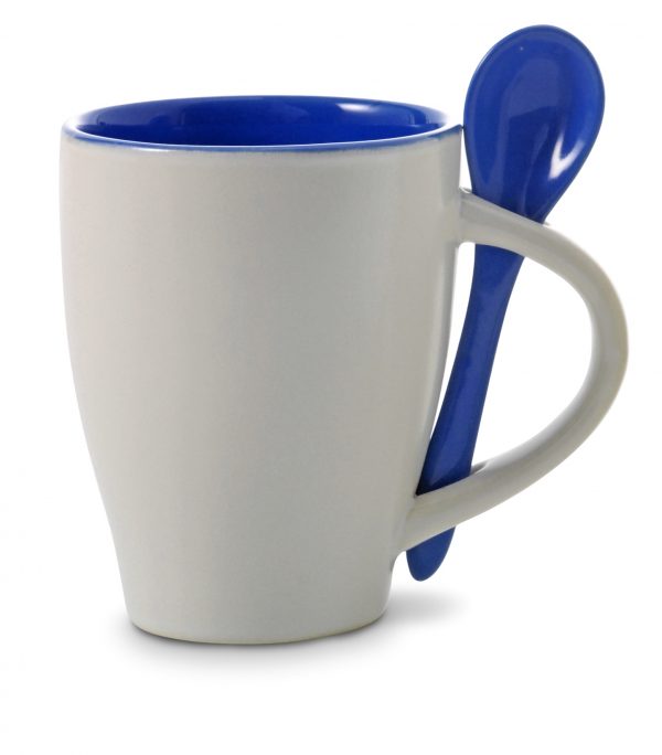 Keramikas krūze 300 ml ar karoti V5269
