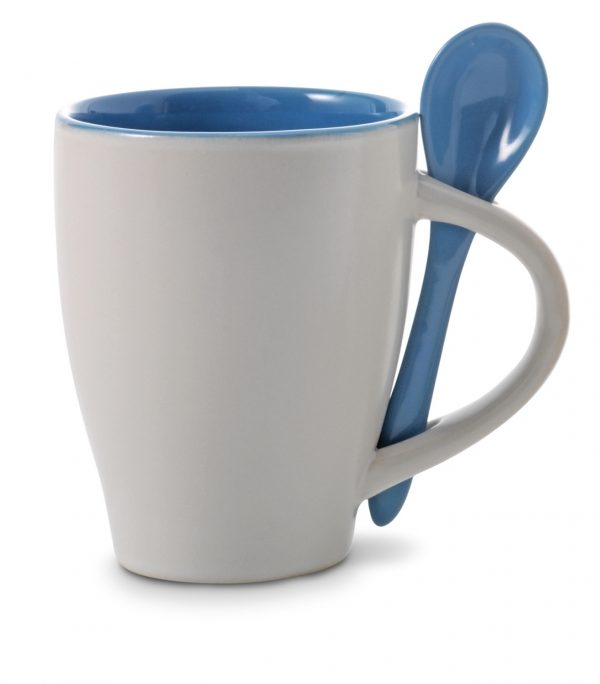 Keramikas krūze 300 ml ar karoti V5269