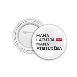 Nozīmīte 38mm "Mana Latvija"