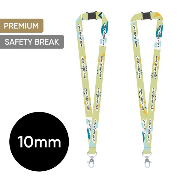 Pilnkrāsu kakla lenta SAFETY 10 mm