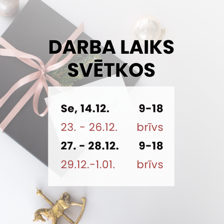 Darba laika izmaiņas Decembrī