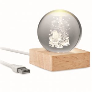 Stikla rotājums ar LED gaismu MOCX1541